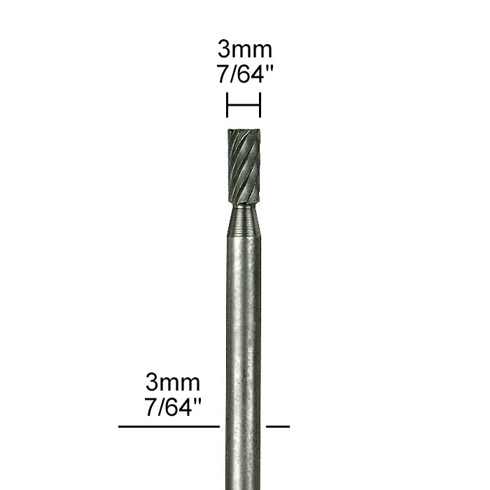 Proxxon - Tungsten vanadium cutter, cylinder, 2 pcs., 7/64"