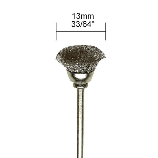 Proxxon - Carbon steel cup brushes, 2 pcs., 33/64"