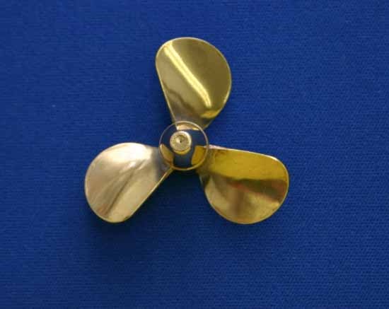 BRASS PROP 3 BLADE RH 1-1/2'' DIAMETER