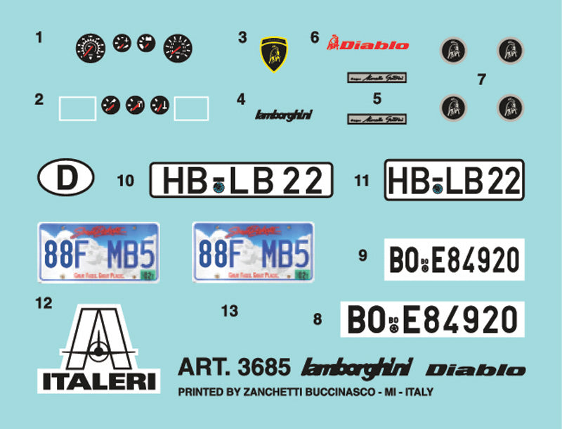 Italeri - Lamborghini Diablo 1:24