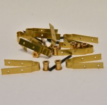 Mantua - 42910 Rudder Hinges (Pintles) - Set of 4 hinge pairs6 x 21 x 4 MM (0.25 x 0.8 x 0.16")