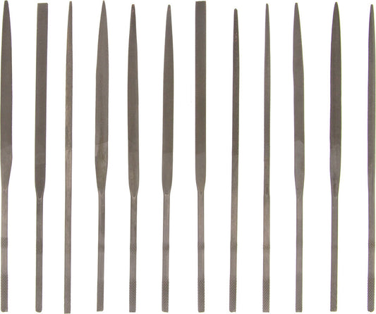 Hawk Fine Cut Needle File Set, 12Pc. 5-1/2" (3mm x 140mm)