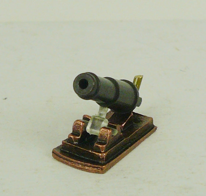 Corel - C-6 Carronade - 24mm (31/32") Burnished and blackened cast metal w/ aiming mechanisms