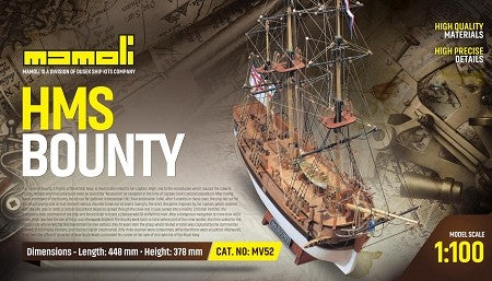 HMS Bounty 1:100 Plank-on-Bulkhead Kit by Mamoli