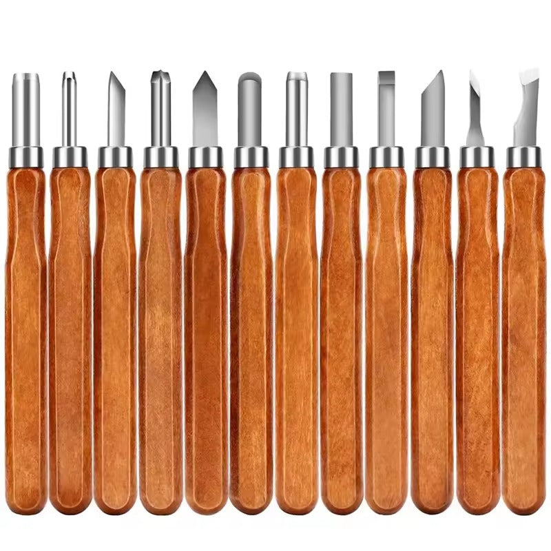 Master Shipwright’s 12-Piece Wood Carving & Detail Knife Set – Essential for Hull Shaping and Custom Deck Work