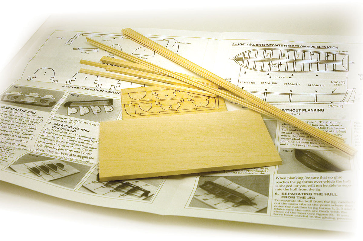 Model Expo - 3-3/4" (95mm) Plank-on-frame Lifeboat Kit