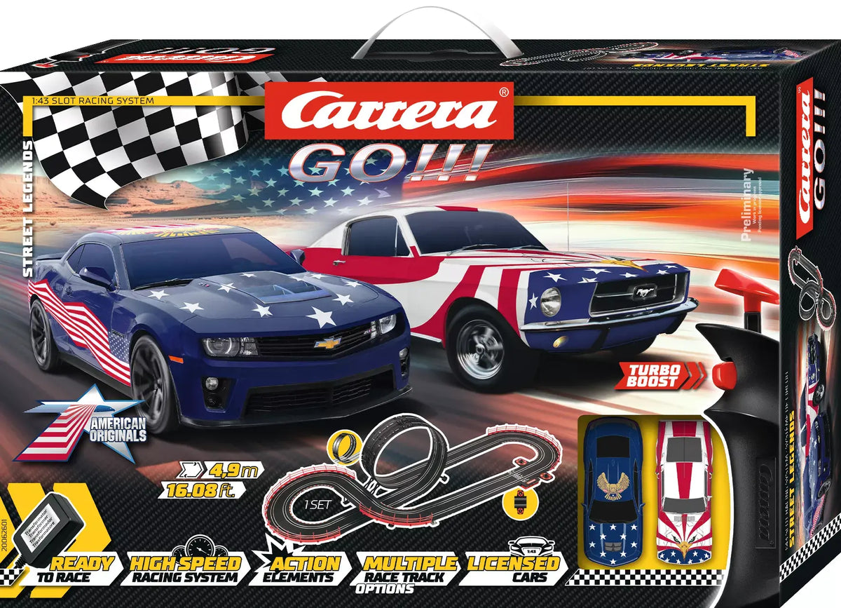 Carrera - 1:43 Street Legends Scale Slot Car Racing Set