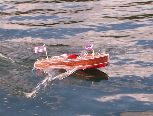 Dumas #1249 CHRIS-CRAFT 1949 Racing Runabout 1:8 Scale - Static Display or R/C Capable