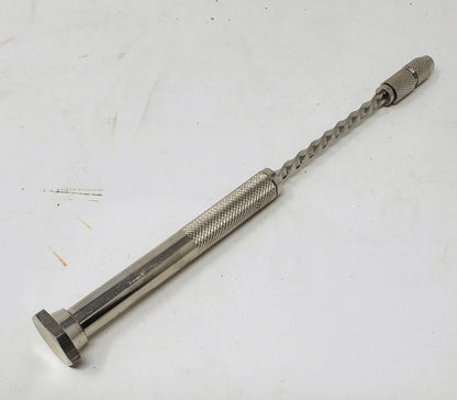 Hawk 7 ½ Inch Spiral Push Hand Drill With Extra Collet