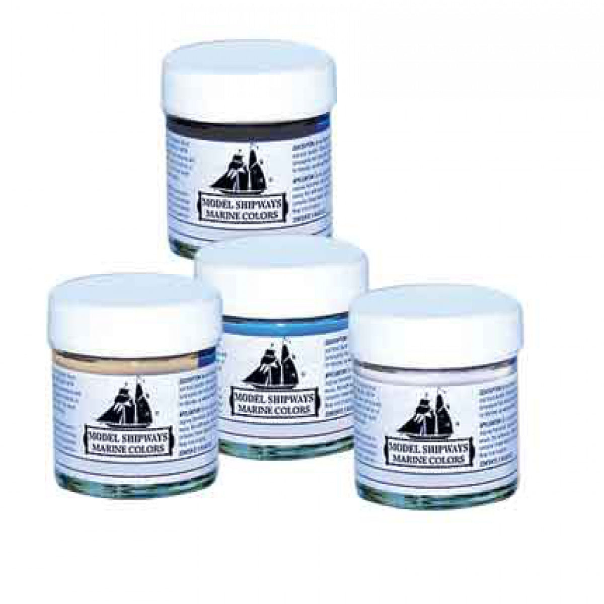 Model Shipways Muscongus Bay Lobster Smack Acrylic Paint Set - 4 1 OZ. Bottles