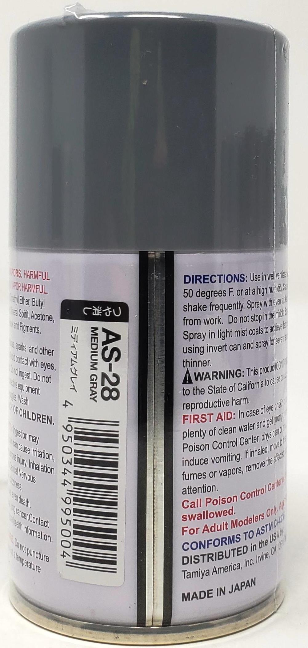 Tamiya - Spray 86528 AS-28 Medium Gray