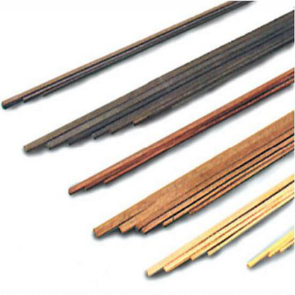Model Expo - 1/16 x 1/16 x 24" Basswood Strips 12 pcs