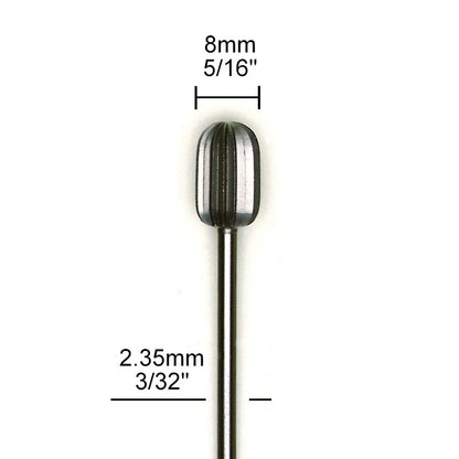 Proxxon - Tungsten vanadium cutter, cylinder round, 2 pcs., 5/16"