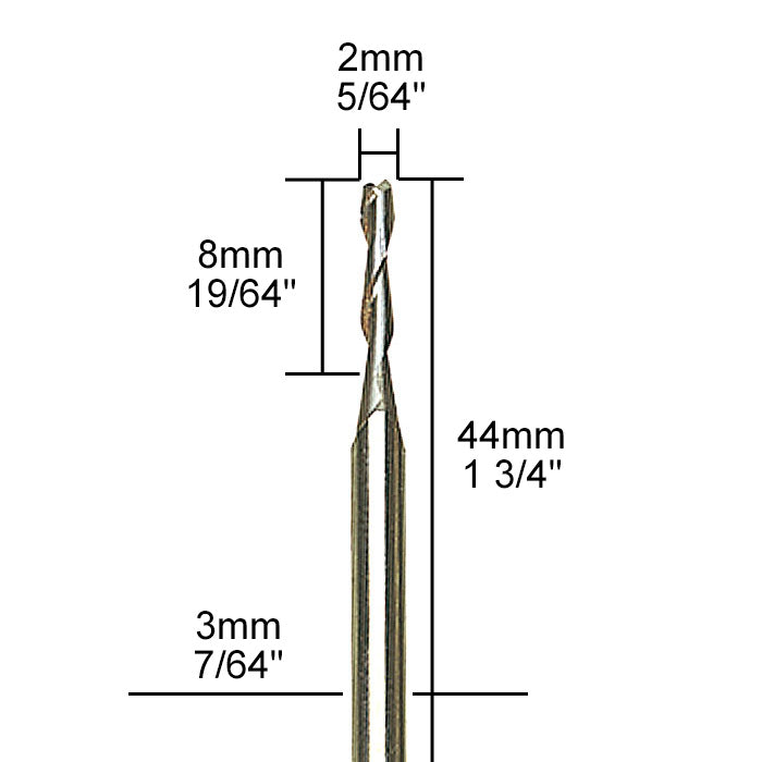 Proxxon - Tungsten carbide milling cutter, 5/64"