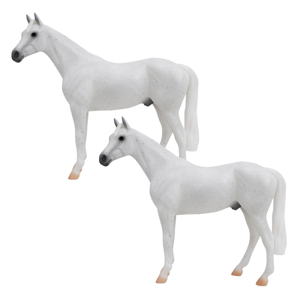 MS6028  Set of 2 Horses 1:12 Scale