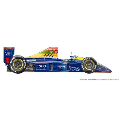Tameo - TMK135 Espo Larrousse Lc-90 Lamborghini - 1990 - White Metal Car Kit - Scale 1:43, Made in Italy