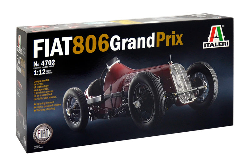 Italeri 4702 - FIAT 806 GRAND PRIX 1:12 Scale