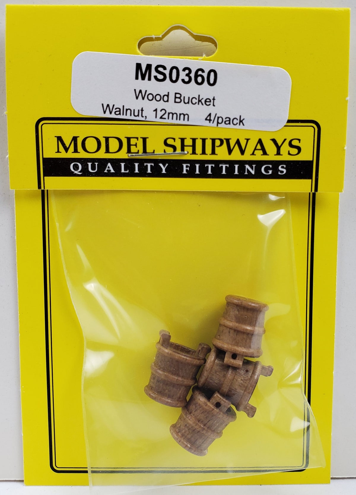 Model Expo - 15/32" (12mm) Walnut Bucket 4 pcs