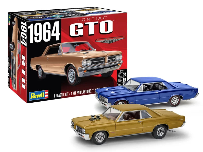 Revell 1964 Pontiac GTO 2’N1 — 1:24 Scale Model Kit