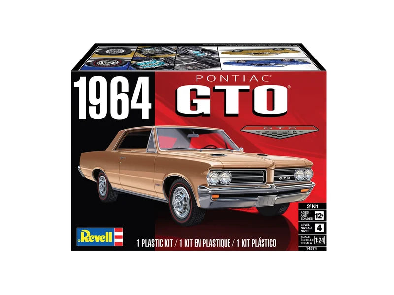 Revell 1964 Pontiac GTO 2’N1 — 1:24 Scale Model Kit