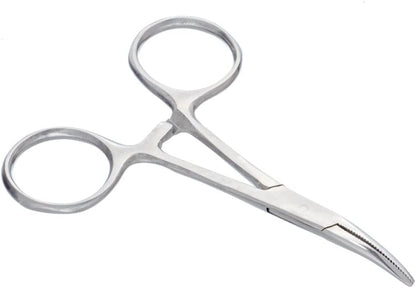 Model Expo - Tools - 3-1/2" Curved Forceps - Stainless Steel