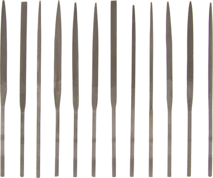 Hawk Fine Cut Needle File Set, 12Pc. 5-1/2" (3mm x 140mm)
