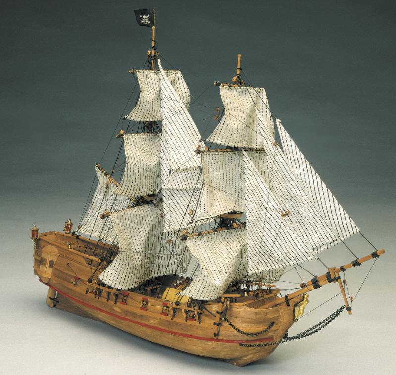 Mantua - 768 Black Falcon - Pirate Ship - Plank on Bulkhead Scale 1:100