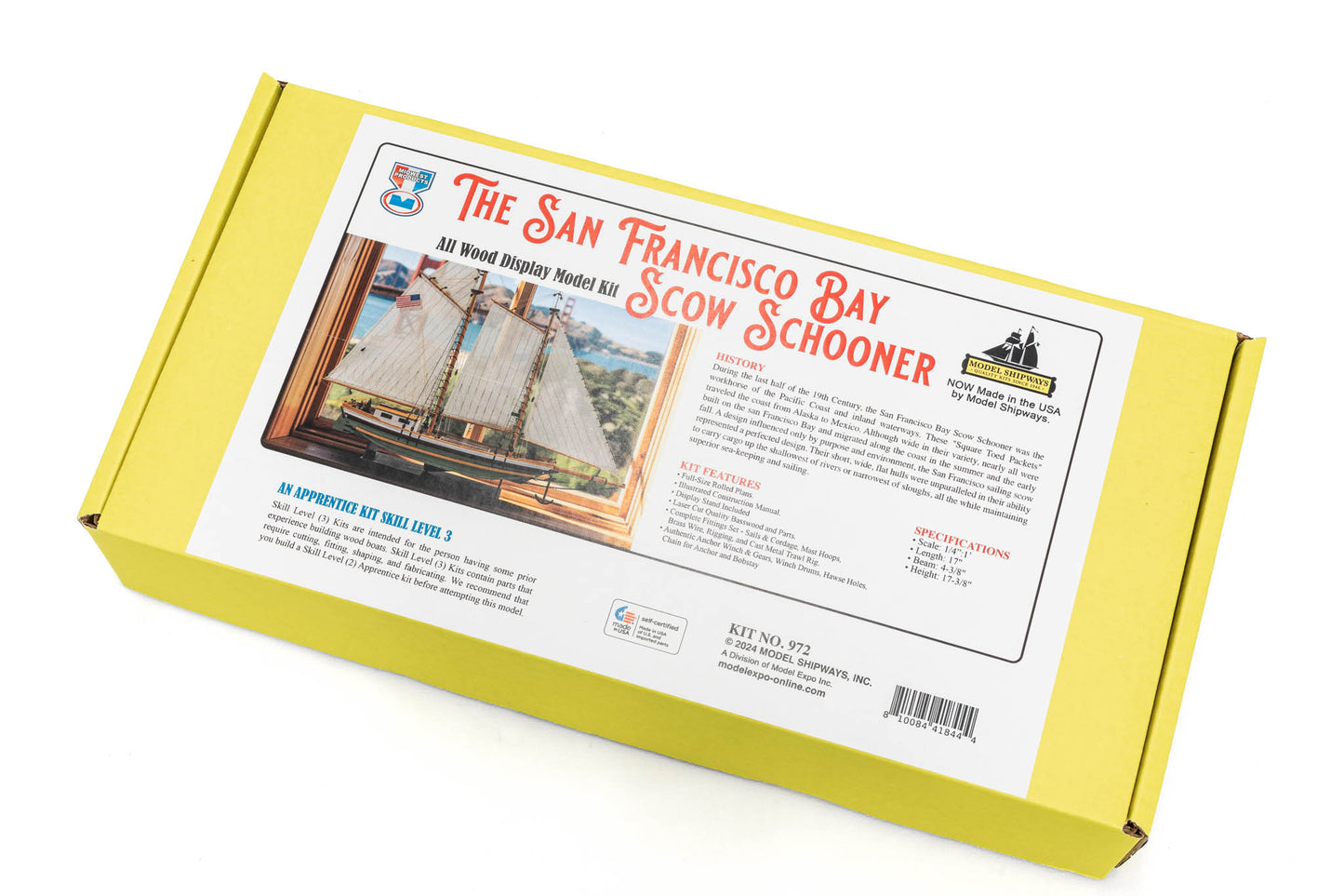 San Francisco Bay Scow Schooner 1:48 – Midwest 972 Heritage Edition
