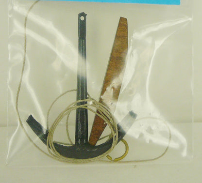 Corel - A-40 Anchor - 50 mm High - Cast metal with wood stock and rigging