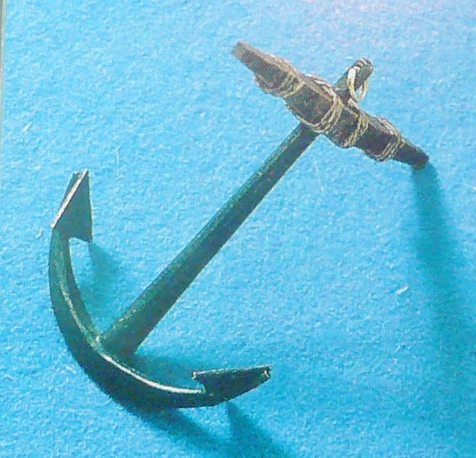 Corel - A-40 Anchor - 50 mm High - Cast metal with wood stock and rigging