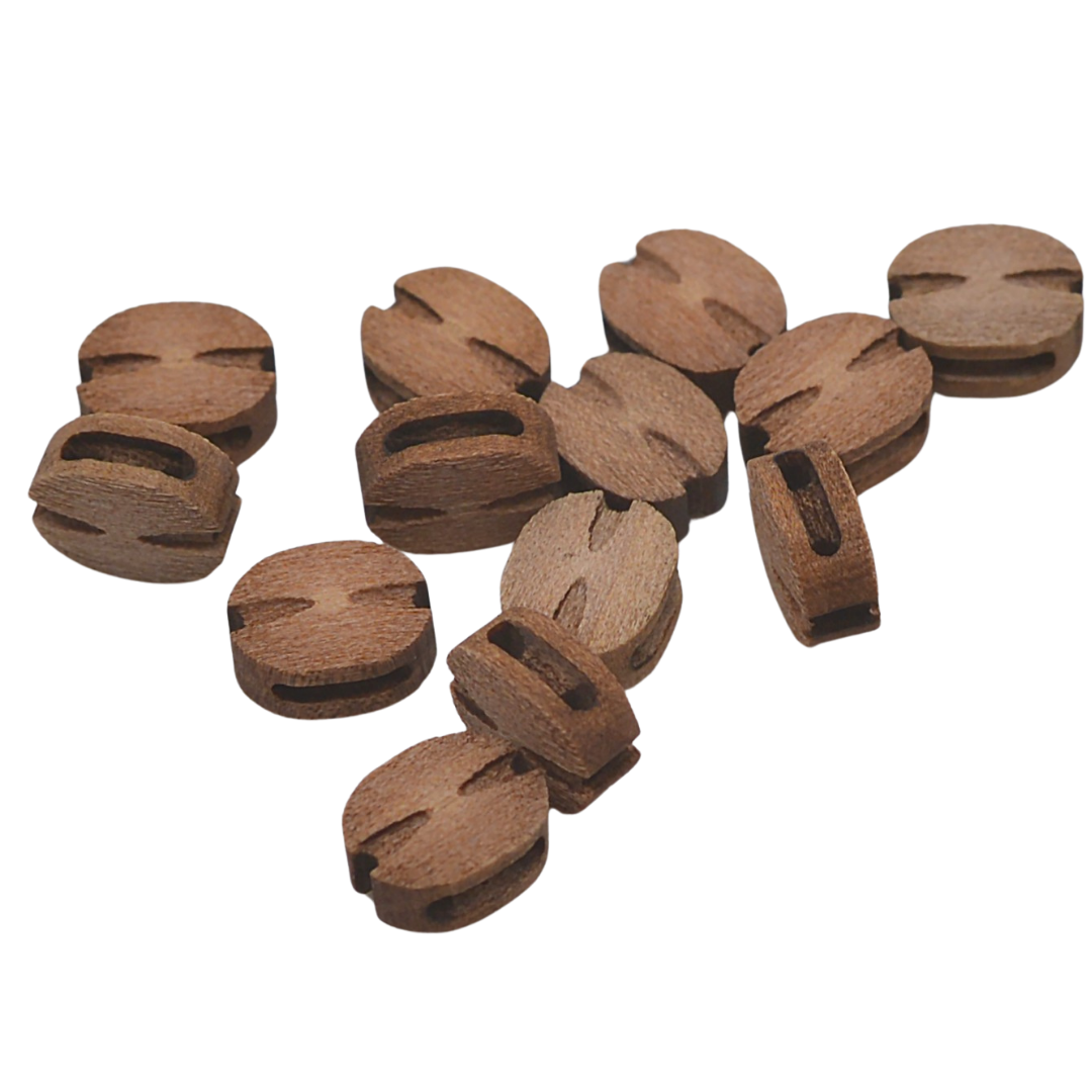 Beautiful Blocks 1 Sheave 7.0 mm Wood Block 20 pcs