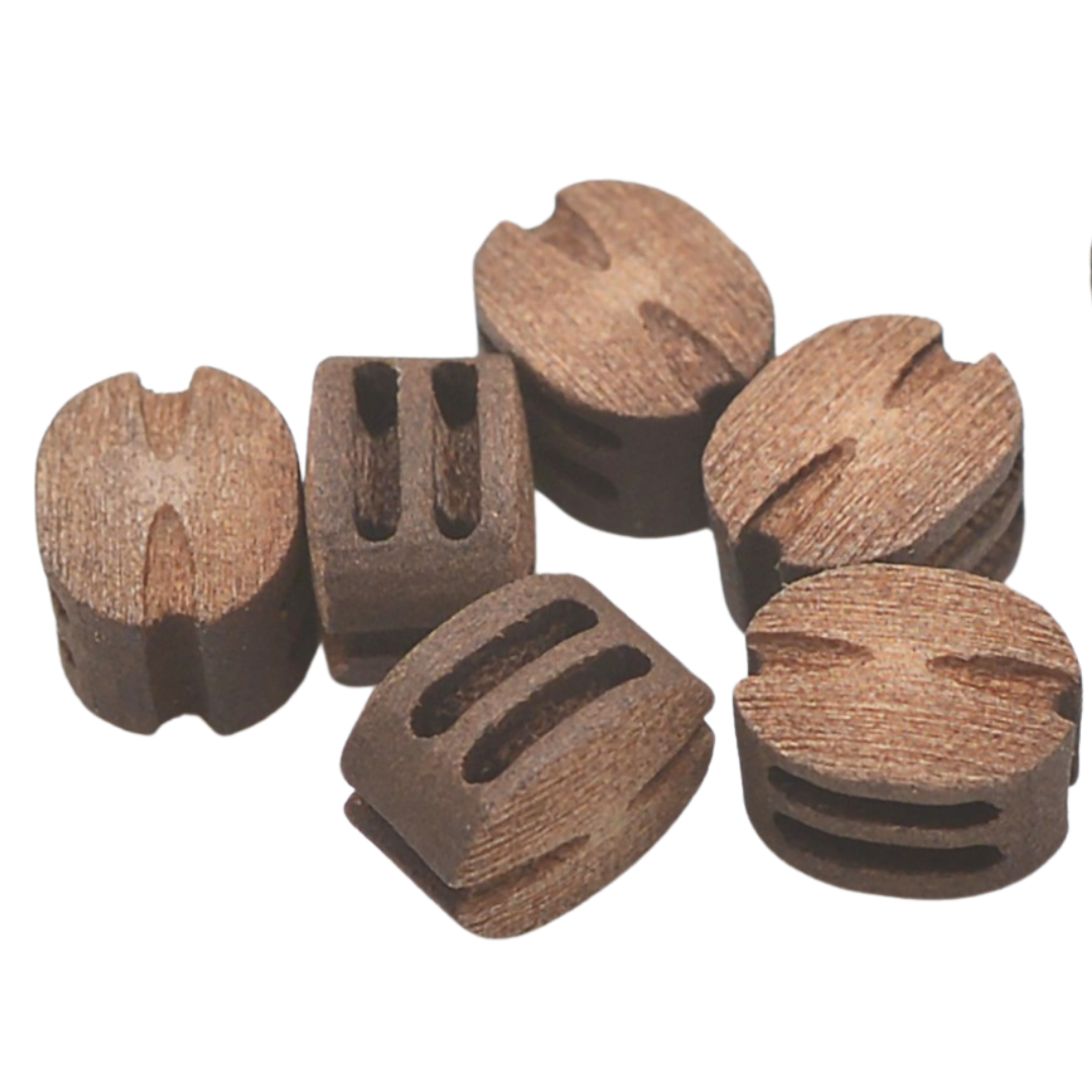Beautiful Blocks 2 Sheave 7.0 mm Wood Block 20 pcs