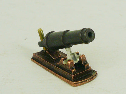 Corel - C-5 Carronade - 24mm (31/32") Burnished and blackened cast metal w/ aiming mechanisms