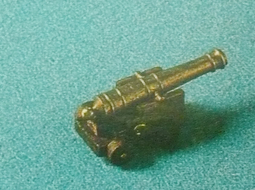 Corel - C-33 Cannon Kit 35 mm long - Burnished White Metal, Wood & Brass1/pk