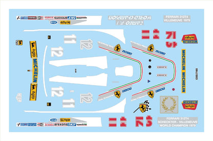 Tameo - WCT079 Ferrari 312T4 - 1979 Italian Grand Prix - White Metal Car Kit - Scale 1:43, Made in Italy