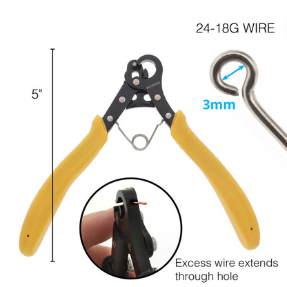 Model Expo Tools - Jackstay Eyebolt maker - One Step Looper Loop Pliers 3.0mm