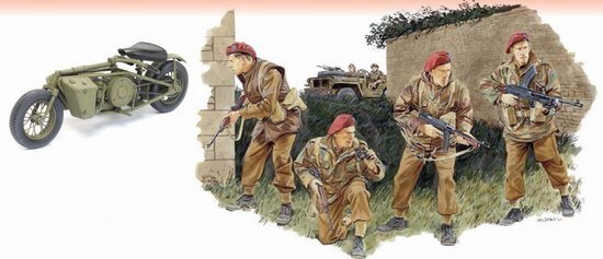 DML - SAS REGIMENT W/welbike 1:35