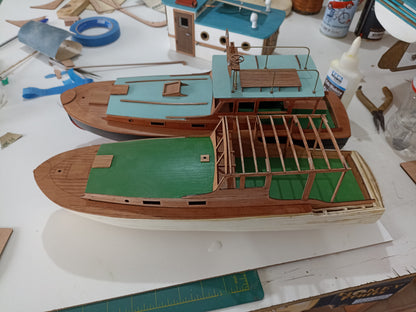 Model Shipways Ernest Hemingway's Pilar - 1:30 Scale Wooden Sportfishing Boat Model Kit