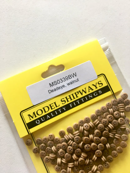 Model Expo - 9/64" (3.5mm) Walnut Deadeye 150 pcs