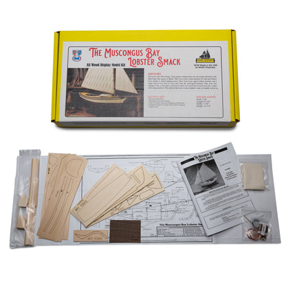 Midwest Muscongus Bay Lobster Smack – 1:24 Scale Wooden Model Kit