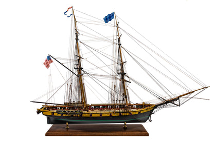 Model Shipways U.S. Brig Niagara Wood Model Kit 1:64 Scale - Battle of Lake Erie Flagship