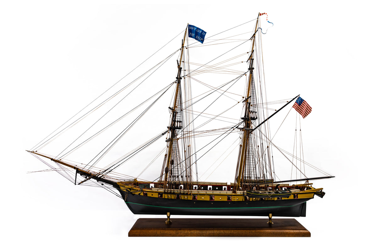 Model Shipways U.S. Brig Niagara Wood Model Kit 1:64 Scale - Battle of Lake Erie Flagship