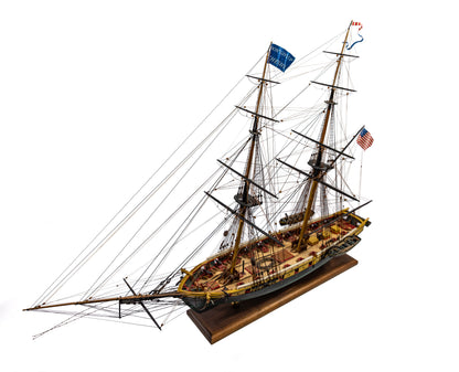 Model Shipways U.S. Brig Niagara Wood Model Kit 1:64 Scale - Battle of Lake Erie Flagship