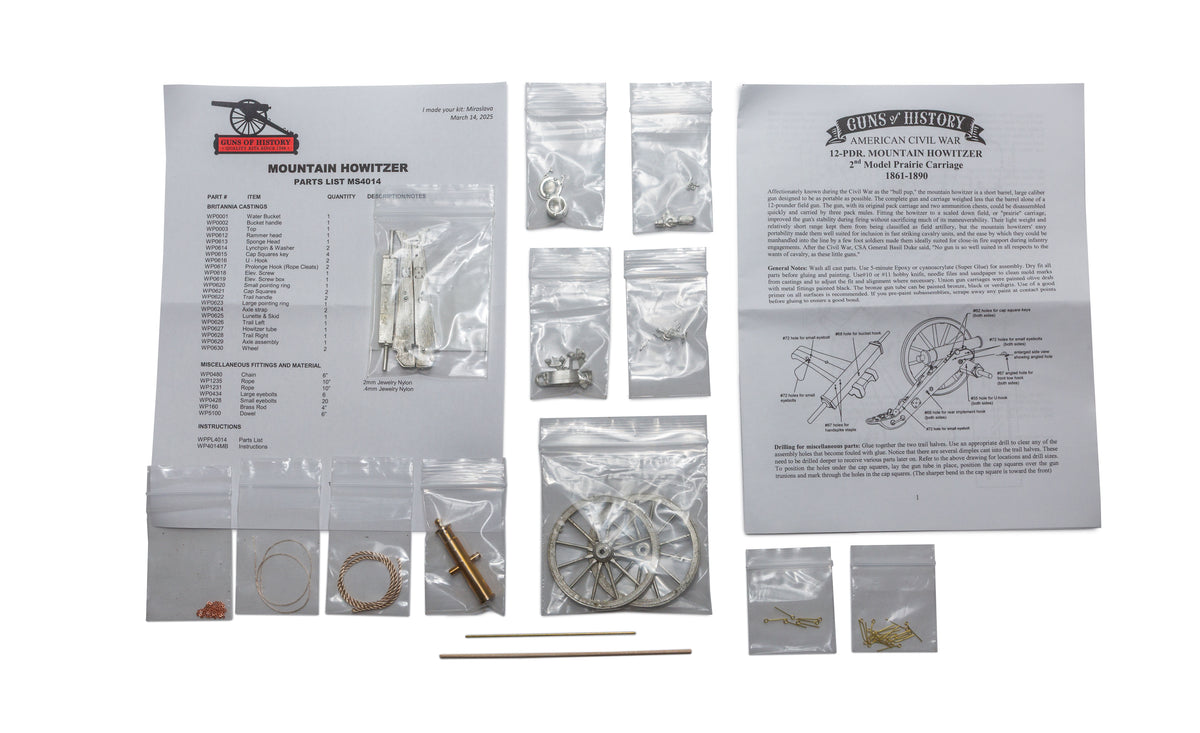 Guns of History MOUNTAIN HOWITZER 12-PDR 1:16 Scale
