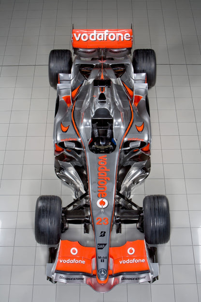 Tameo - SLK062 McLaren MP4/23 Mercedes - 2008 - White Metal Car Kit - Scale 1:43, Made in Italy