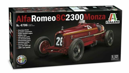 Italeri 4706 - Alfa Romeo 8C 2300 Monza 1:12 Scale