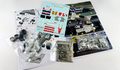 Tameo - SLK112 Toleman TG183B Hart - 1983 Netherlands G.P. - White Metal Car Kit - Scale 1:43, Made in Italy