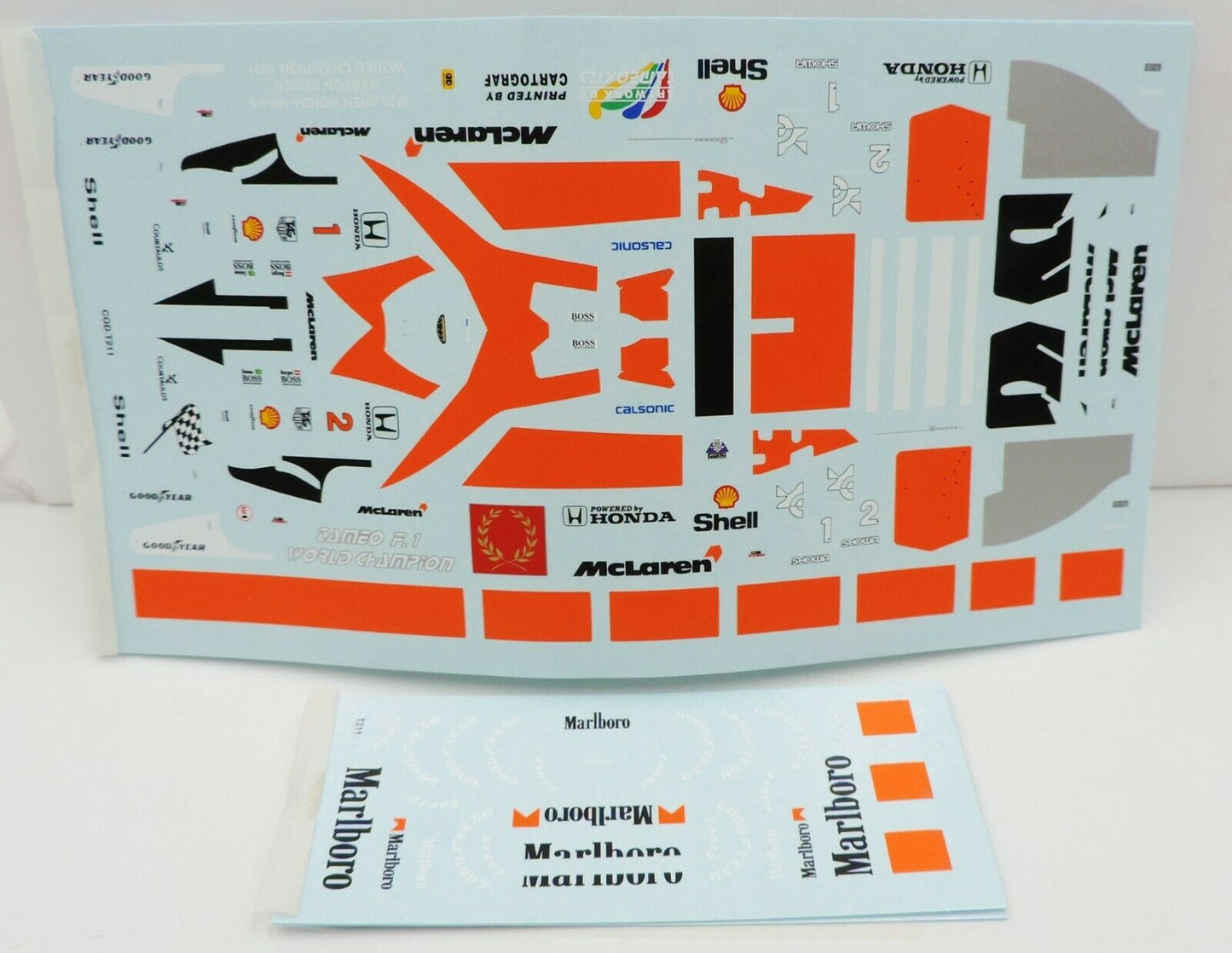 Tameo - WCT 091 McLaren Honda MP4/6 - White Metal Car Kit - Scale 1:43, RP-GB