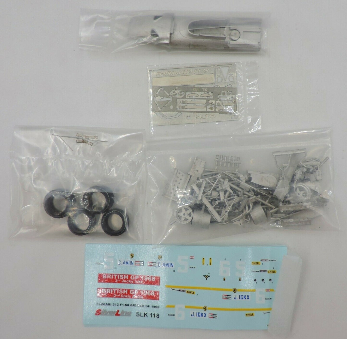 Tameo - SLK 118 Ferrari 312 - White Metal Car Kit - Scale 1:43, RP-GB