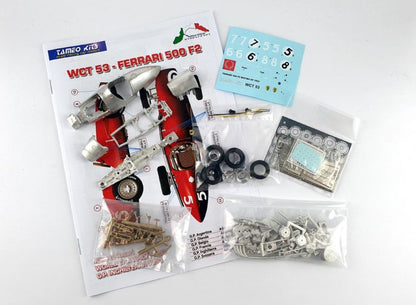 Tameo - WCT053 Ferrari 500F2 - British G.P. 1953 - White Metal Car Kit - Scale 1:43